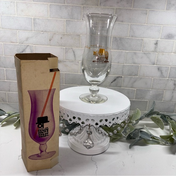 Vintage Hurrican Tiki Bar Glass with Original Box - Brown Derby - Picture 1 of 5